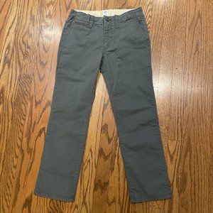 Boys Straight Leg Grey Chinos